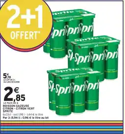 Intermarché SPRITE Boisson gazeuse citron citron vert offre