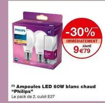 Ampoules Led 60w Blanc Chaud