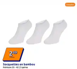 Action Socquettes en bambou offre