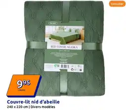 Action Couvre-lit nid d'abeille offre