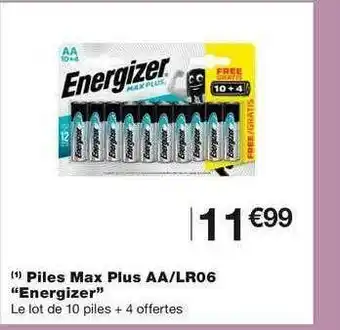 Monoprix Piles Max Plus Aa-lr06 offre