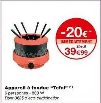 Monoprix Appareil à Fondue offre