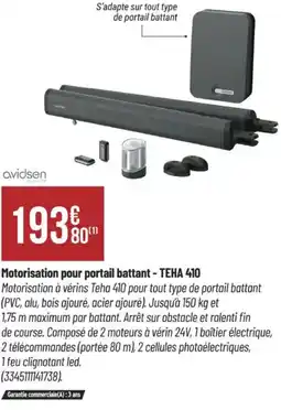 Bricorama Motorisation pour portail battant - TEHA 410 offre