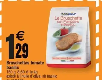 Cora x Carrefour Bruschettas Tomate Basilic offre