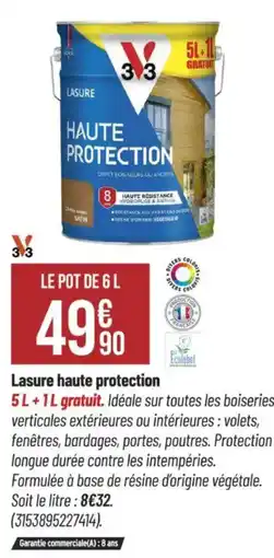 Bricorama Lasure haute protection offre