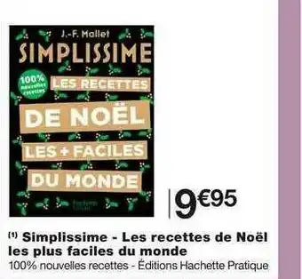 Monoprix Simplissime - Les Recettes De Noël Les Plus Faciles Du Monde offre