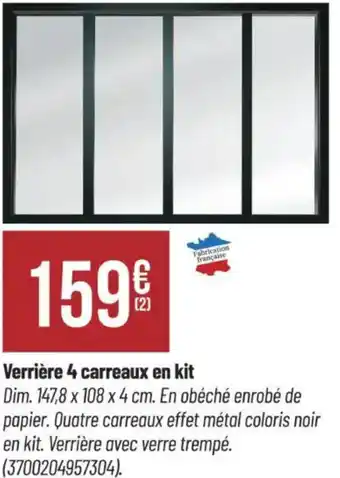 Bricorama Verrière 4 carreaux en kit offre