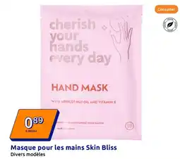 Action Masque pour les mains Skin Bliss offre