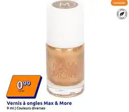 Action Vernis à ongles Max & More offre