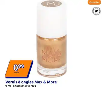 Action Vernis à ongles Max & More offre