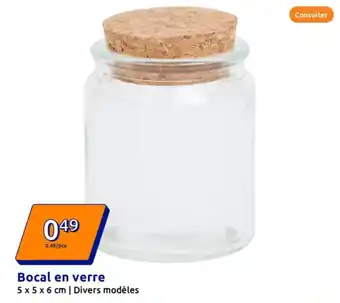 Action Bocal en verre offre