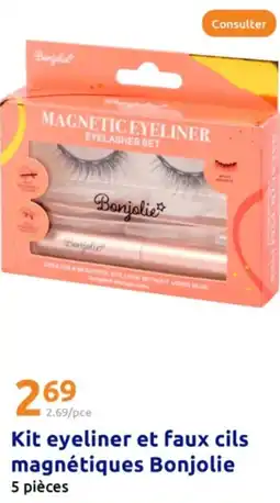 Action Kit eyeliner et faux cils magnétiques Bonjolie offre