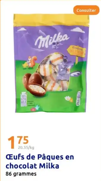 Action MILKA Œufs de Pâques en chocolat offre