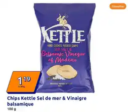 Action KETTLE Chips Sel de mer & Vinaigre balsamique offre