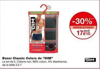 Monoprix Boxer Classic Colors De offre