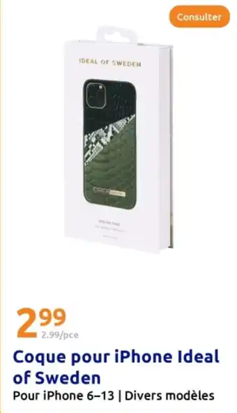 Action Coque pour iPhone Ideal of Sweden offre