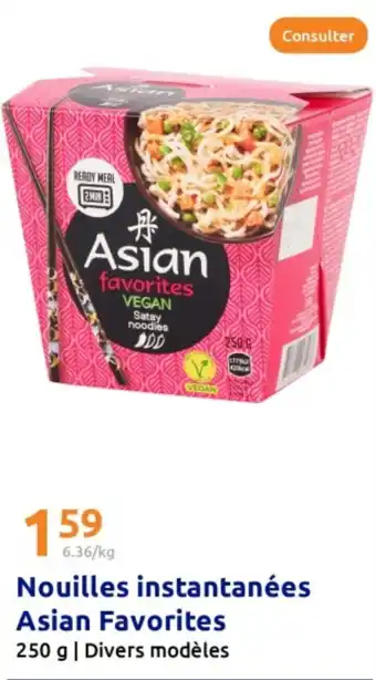 Action Nouilles instantanées Asian Favorites offre