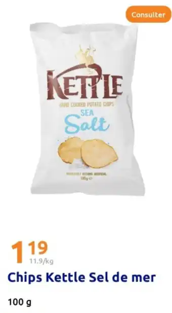 Action KETTLE Chips Sel de mer offre