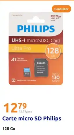 Action PHILIPS Carte micro SD offre