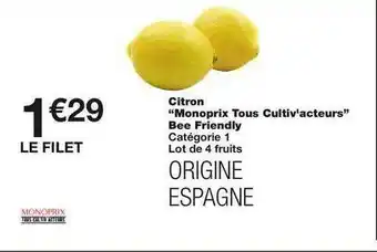 Monoprix Citron offre