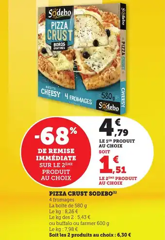 Bi1 Pizza crust sodebo offre