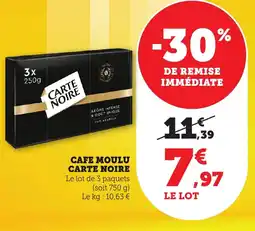 Bi1 Cafe moulu carte noire offre