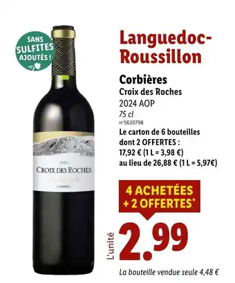 Lidl Corbières offre