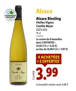 Lidl Alsace Riesling offre