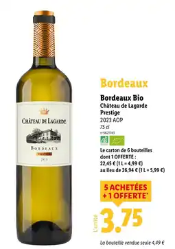 Lidl Bordeaux Bio offre