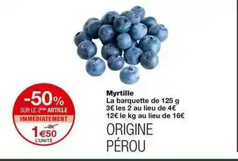Monoprix Myrtille offre