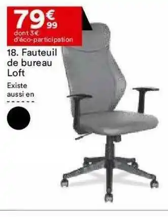 BUT Fauteuil De Bureau Loft offre