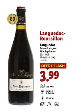 Lidl Languedoc Bernard Magrez Mon Espérance offre