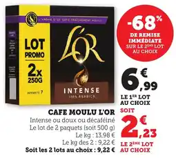 Bi1 Cafe moulu l'or offre