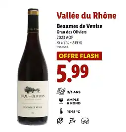 Lidl Vallée du Rhône Beaumes de Venise offre