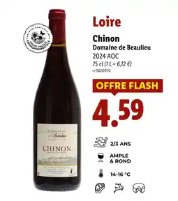 Lidl Loire Chinon Domaine de Beaulieu offre