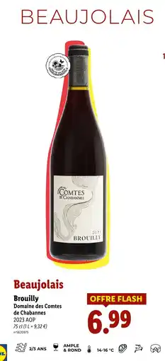 Lidl Brouilly Domaine des Comtes offre