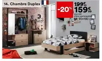 BUT Chambre Duplex : Lit 90 X 190 Cm offre