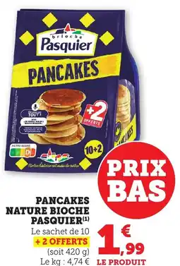 Bi1 Pancakes nature bioche pasquier offre