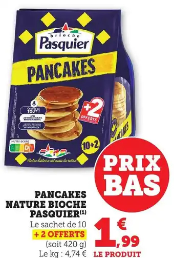 Bi1 Pancakes nature bioche pasquier offre