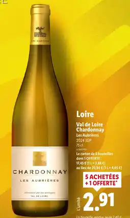 Lidl Loire Val de Loire Chardonnay offre