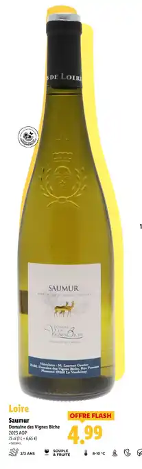 Lidl Loire Saumur Domaine des Vignes Biche offre