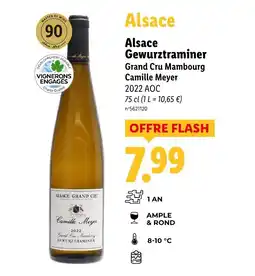 Lidl Alsace Gewurztraminer Grand Cru Mambourg Camille Meyer 2022 AOC offre