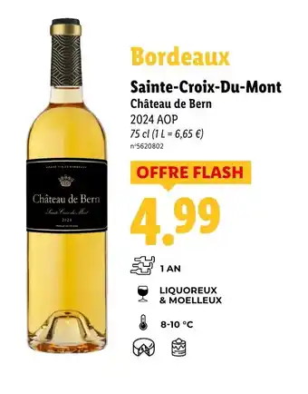 Lidl Bordeaux Sainte-Croix-Du-Mont Château de Bern offre