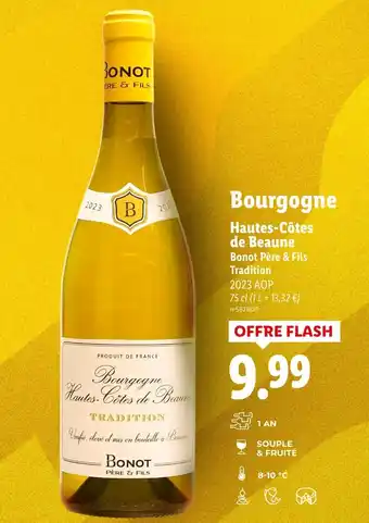 Lidl Bourgogne Hautes-Côtes de Beaune Bonot Père & Fils offre