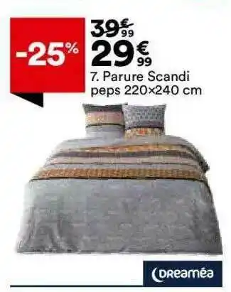 BUT Parure Scandi Peps 220 X 240 Cm Dreaméa offre