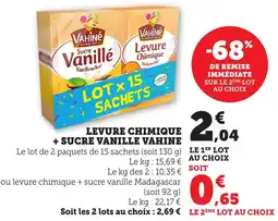 Bi1 Levure chimique + sucre vanille vahine offre