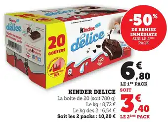 Bi1 Kinder delice offre