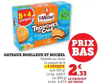 Bi1 Gateaux moelleux st michel offre