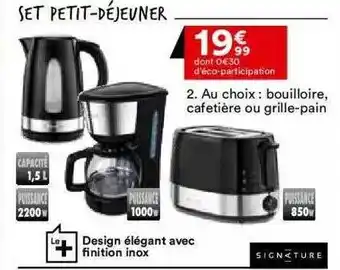 BUT Bouilloire, Cafetière Ou Grille-pain Signature offre