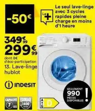 BUT Lave-linge Indesit offre